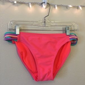 Target coral and multi bikini bottom